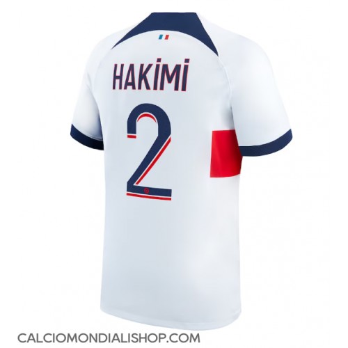 Maglie da calcio Paris Saint-Germain Achraf Hakimi #2 Seconda Maglia 2023-24 Manica Corta
